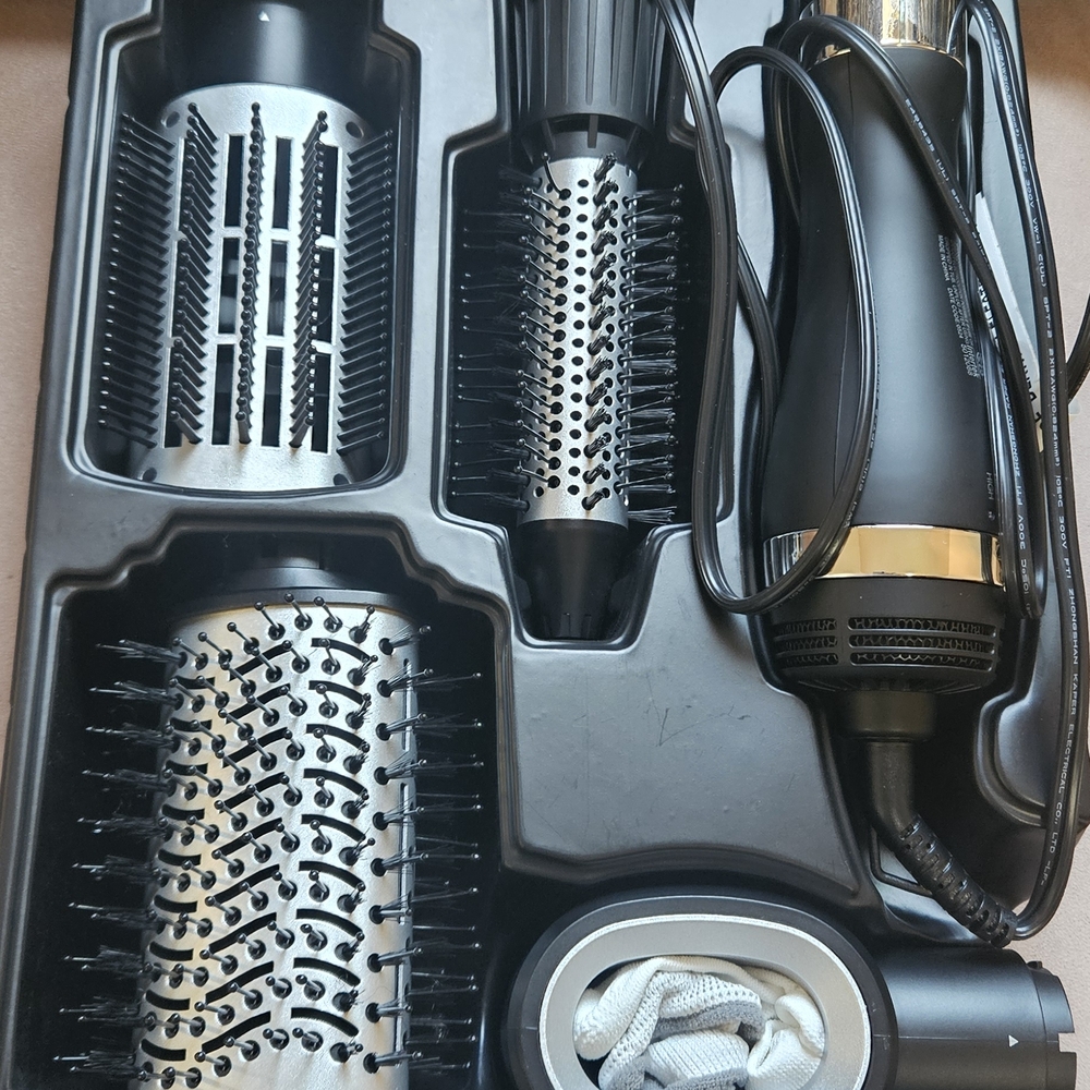 Black and Silver Hair Styling Set